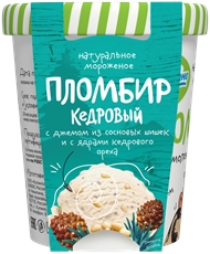 Мороженое Купино Пломбир кедровый, 250г