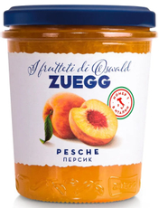 Джем Zuegg Персик конфитюр экстра, 320г