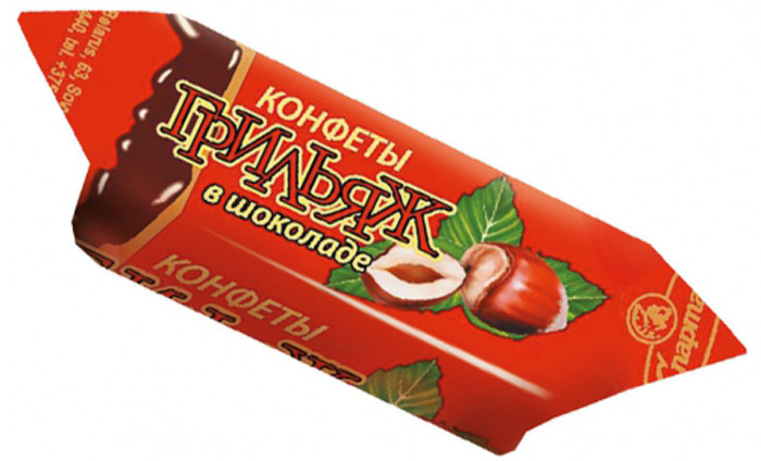 Конфеты Спартак грильяж в шоколаде, 150г