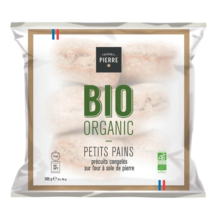 Булочка Bridor Fournil de Pierre для выпекания замороженная (50г x 6шт), 300г