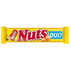 Шоколадный батончик Nuts DUO с фундуком, 66г