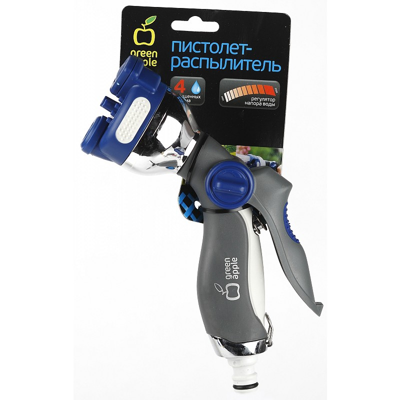 Пистолет-распылитель Green Apple 4 режима, 24.5см