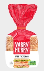 Хлеб Yarry Hurry тостовый нарезка, 450г