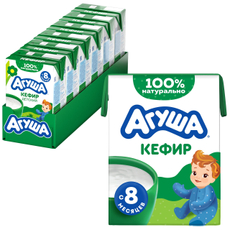 Кефир детский Агуша 3.2% с 8 месяцев, 204г x 6 шт