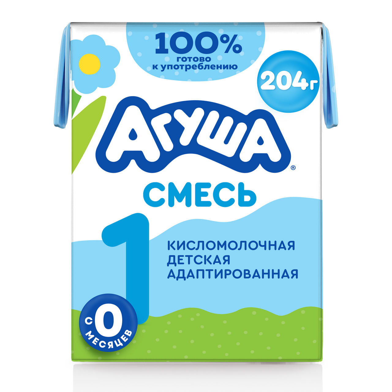 Смесь кисломолочная Агуша-1 3.5% 204г купить с доставкой на дом, цены в ...