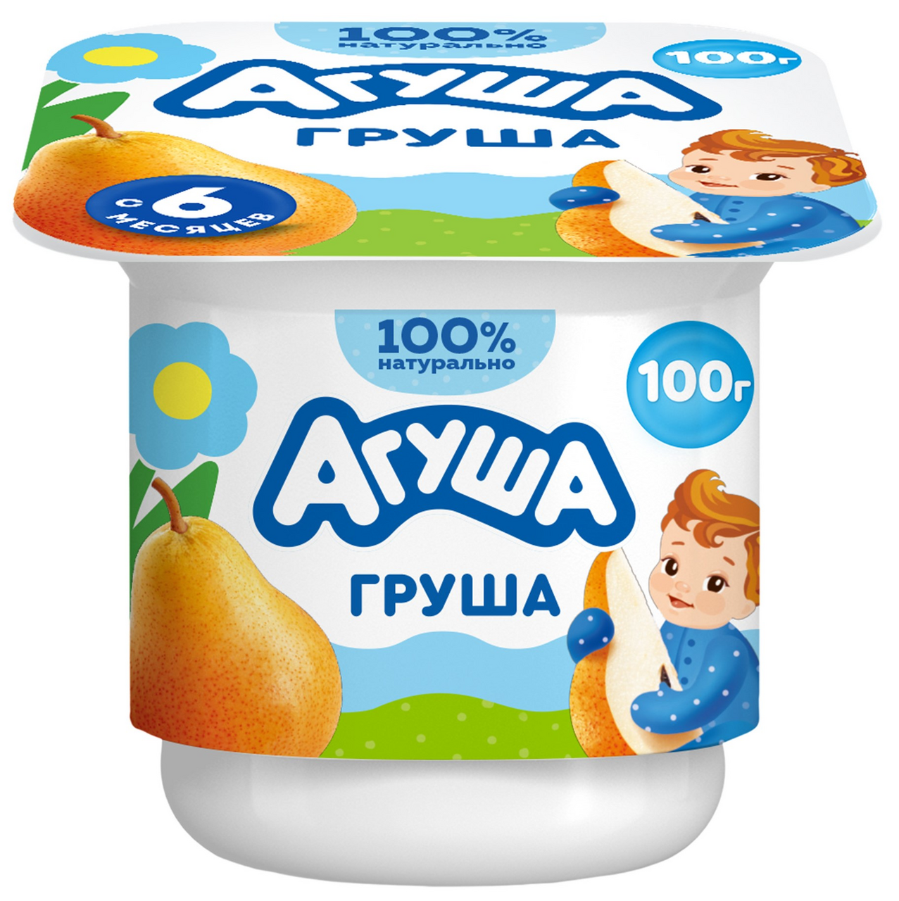 Изображение товара Творог детский Агуша Груша 3.9% с 6 месяцев, 100г