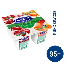 Йогуртный продукт Alpenland вишня, нектарин и дикий апельсин 0.3%, 95г