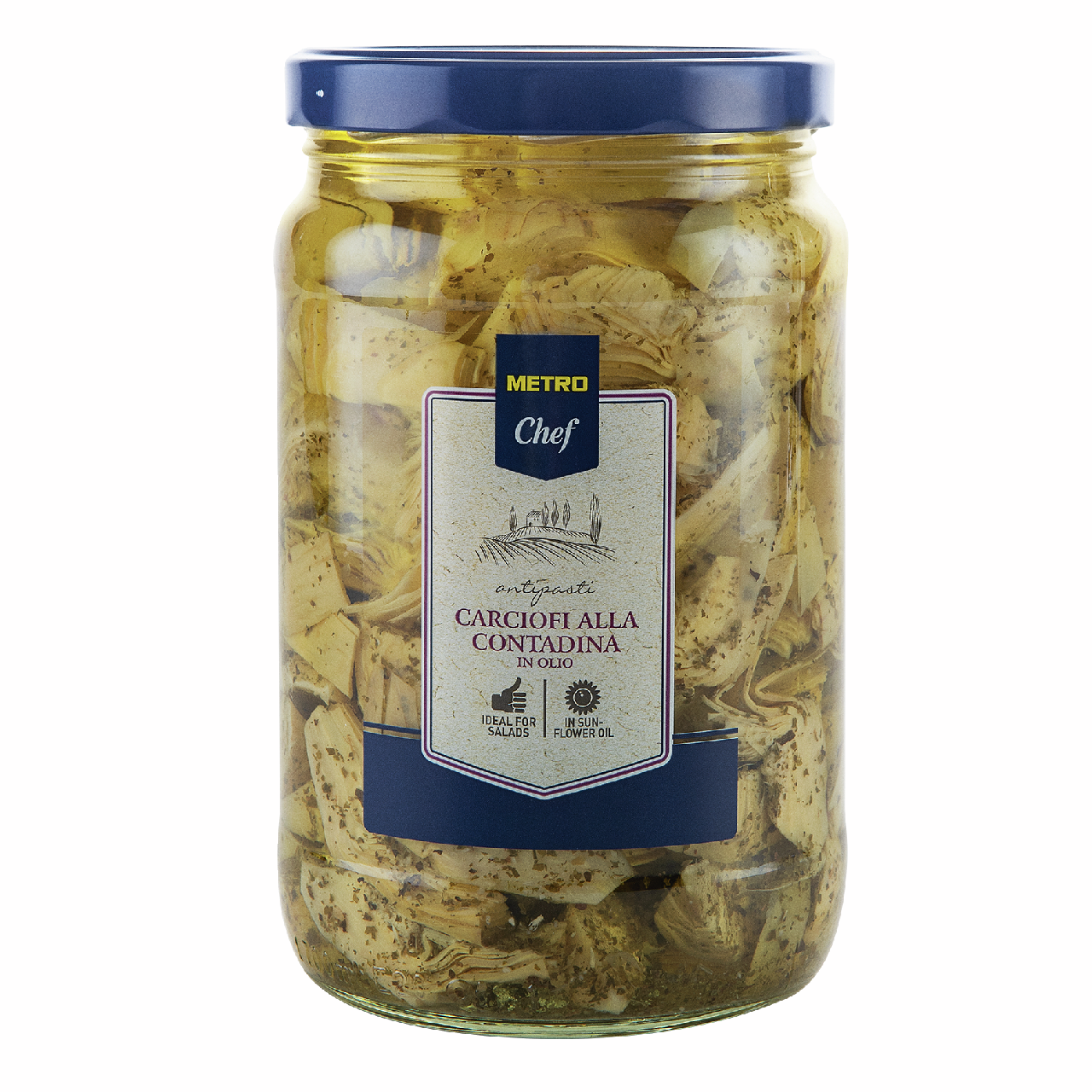 METRO Chef Артишоки четвертинки в масле, 1.6кг