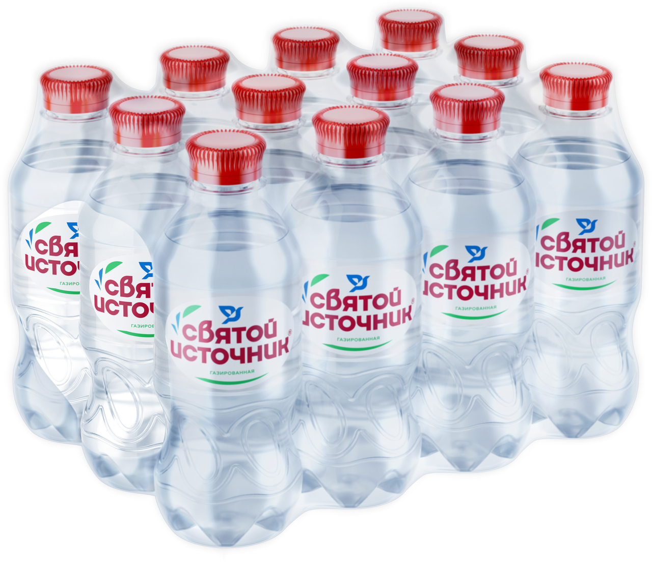Вода столовая газированная Святой Источник, 0,33л купить с доставкой на ...