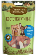 Лакомство Деревенские лакомства Косточки утиные для собак мелких пород, 55г