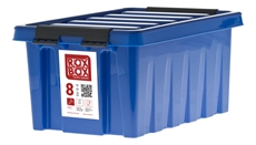 Ящик с крышкой Roxbox прозрачный 8л, 34 х 22 х 16см