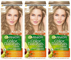 Крем-краска для волос Garnier Color Naturals Питательная c 3 маслами 8.1 Песчаный берег, 110мл х 3 шт