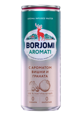 Вода Borjomi Flavored с ароматом вишни и граната газированная, 330мл