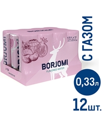 Напиток Borjomi Flavored с ароматами вишни и граната газированный, 330мл x 12 шт