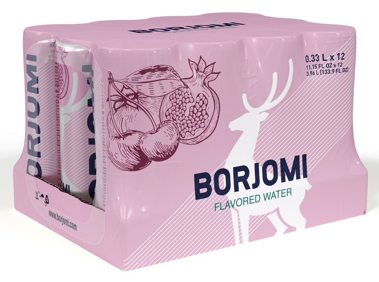 Изображение товара Газированная вода Borjomi Flavored с ароматом вишни и граната 330мл x 12 шт