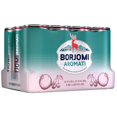 Вода Borjomi Flavored с ароматом вишни и граната газированная, 330мл x 12 шт