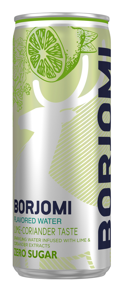 Вода Borjomi Flavored с экстрактами лайма и кориандра газированная, 330мл