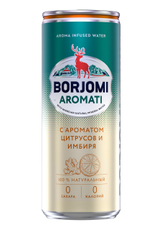 Вода Borjomi Flavored с ароматом цитрусов и имбиря газированная, 330мл