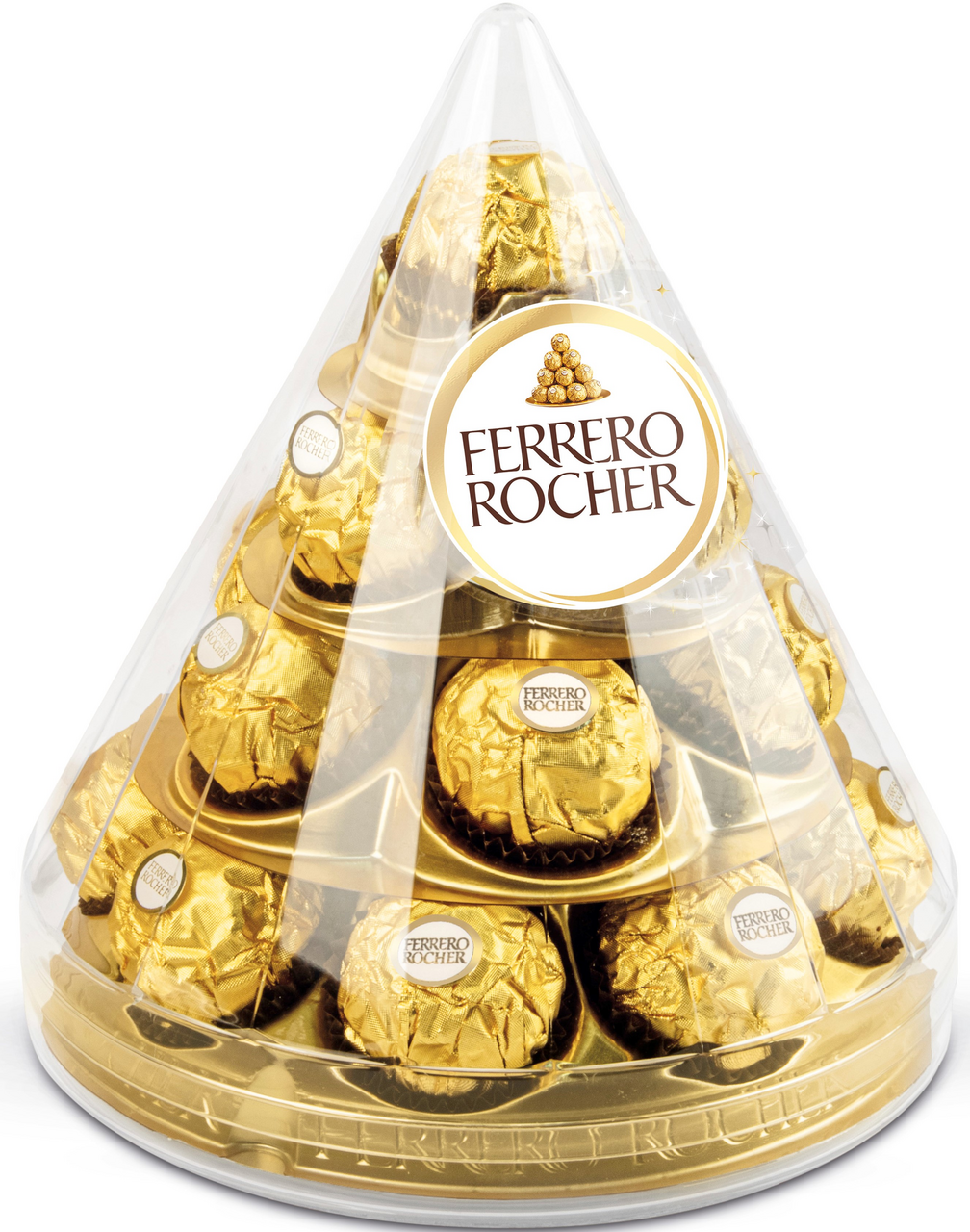 Набор конфет Ferrero Rocher Пирамида хрустящие из молочного шоколада, 213г