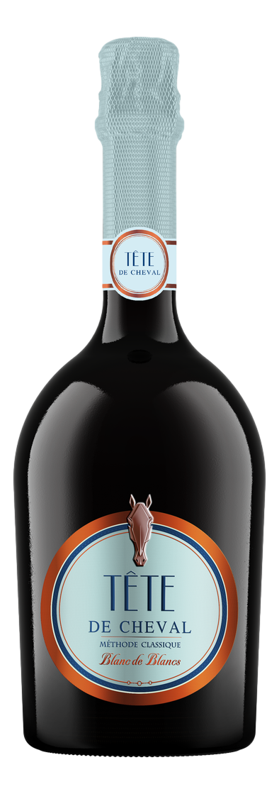 Вино игристое Tete De Cheval Blanc de Blancs белое брют, 0.75л