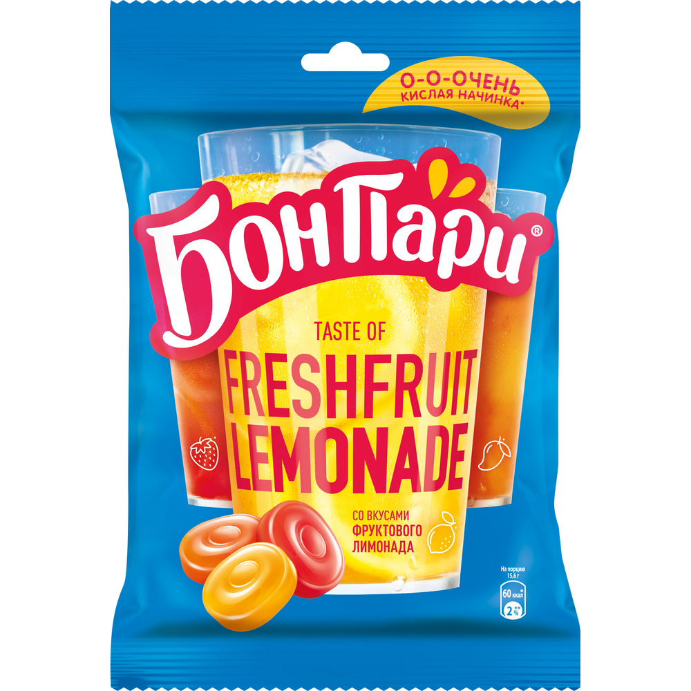 Карамель Bon Pari кислая лимонад, 450г