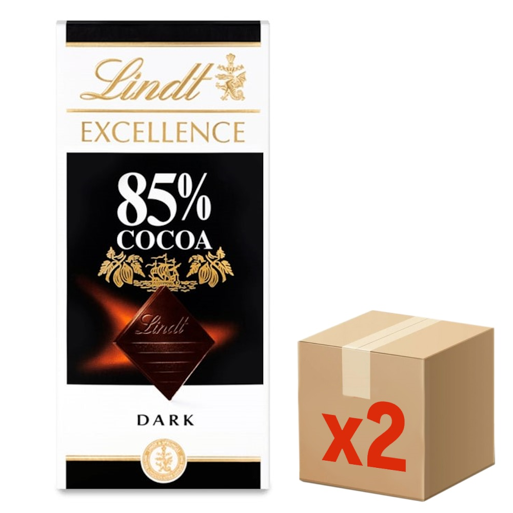 Шоколад Lindt Excellence Горький 85% Какао, 100г х 2 шт
