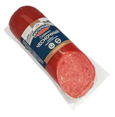 Колбаса Восточный Сервелат Чесночный варено-копченый, 380г