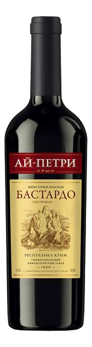 Изображение товара Вино Ай-Петри Бастардо Красное Сухое 0.75л