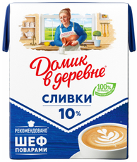 Сливки Домик в деревне ультрапастеризованные 10%, 200мл