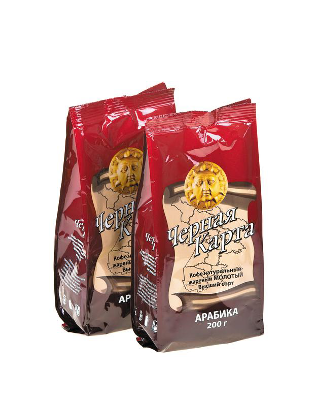 Кофе молотый ЧЕРНАЯ КАРТА, 200г купить с доставкой на дом, цены в ...