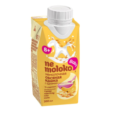 Каша безмолочная детская Nemoloko Овсяная Банан с 8 месяцев, 200мл